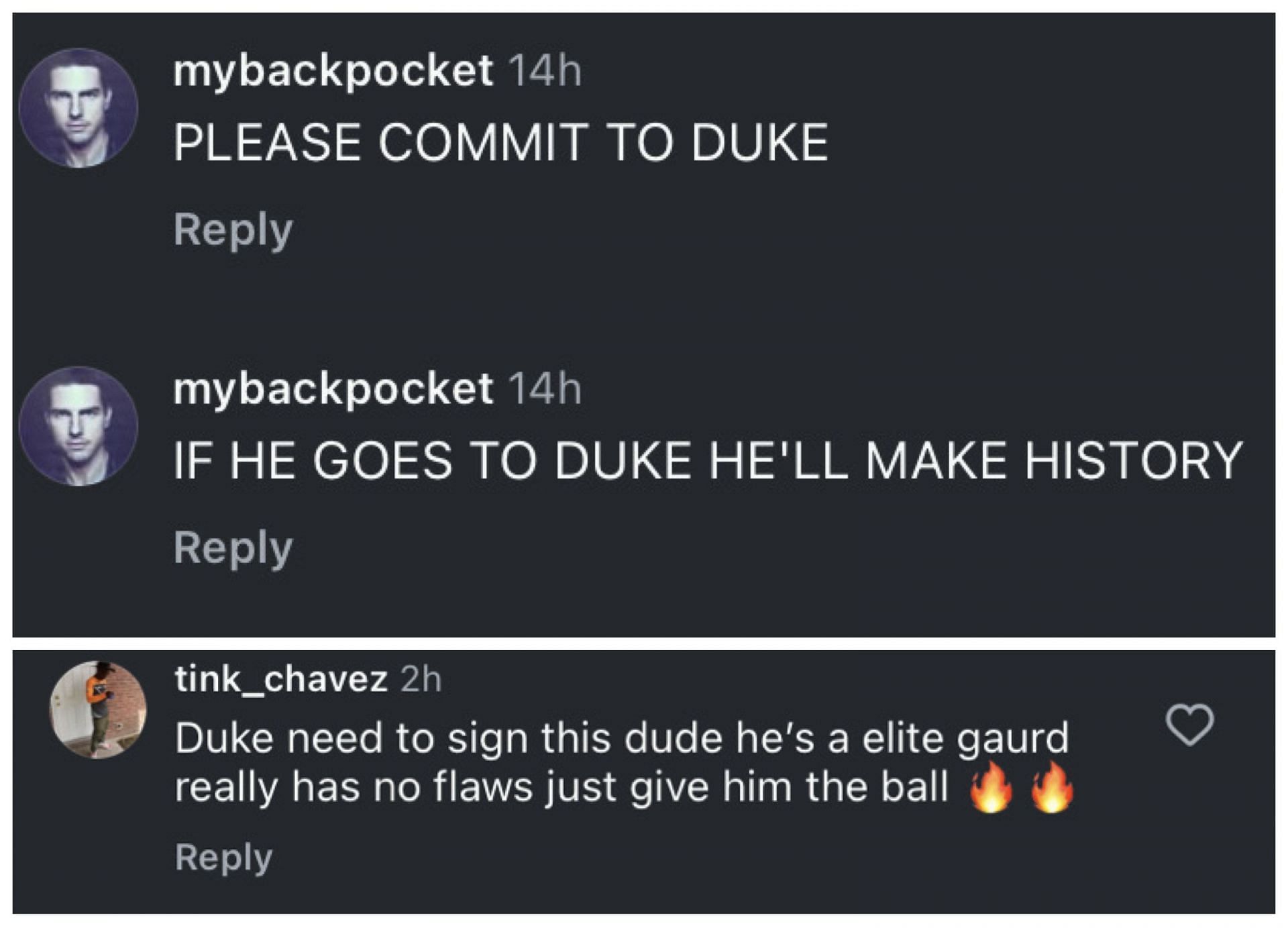 Fans react to Nasir Anderson receiving 15 offers from college basketball programs on IG. Image via @takeflighthoops